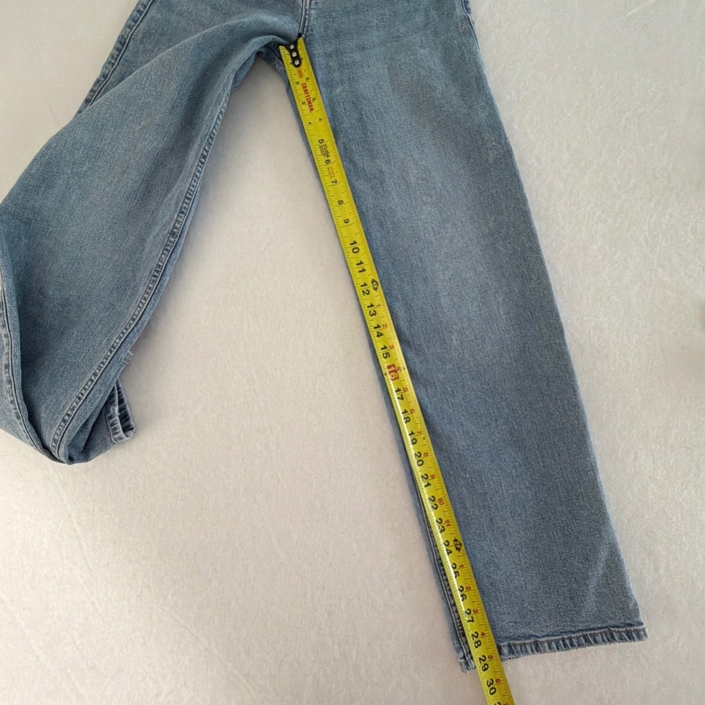 Abercrombie Kids Girls High Rise Wide Leg Jeans Medium Wash Size 13/14 Long - Picture 6 of 9